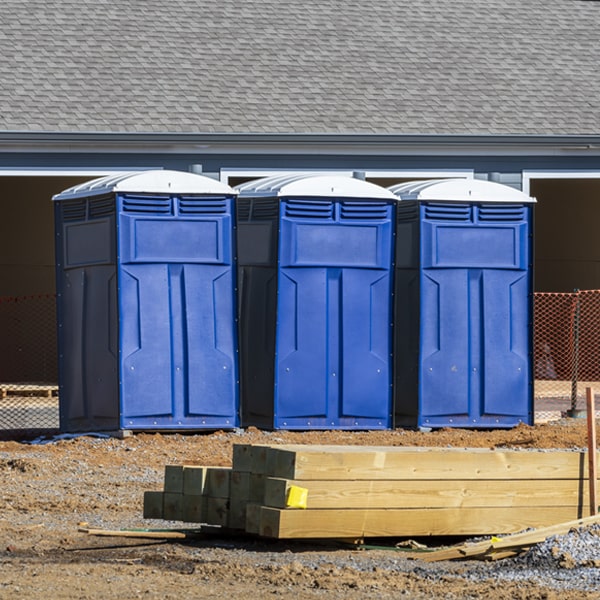 is there a specific order in which to place multiple porta potties in Davis Wharf Virginia